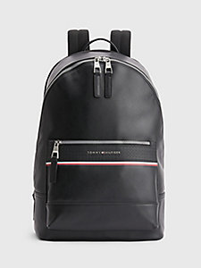 black 1985 signature handle backpack for men tommy hilfiger
