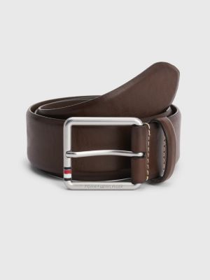 Essential Casual Leather Belt | BROWN | Tommy Hilfiger