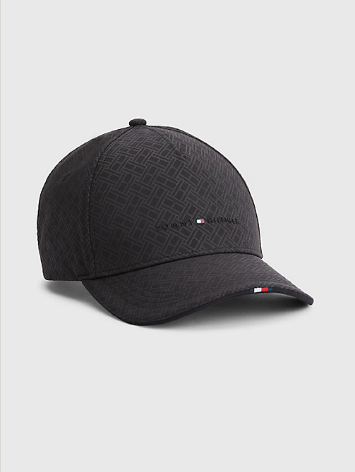 gorra con logo tonal negro de mujer tommy hilfiger