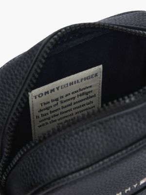 black essential small reporter bag for men tommy hilfiger