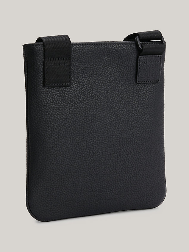 black essential small crossover bag for men tommy hilfiger