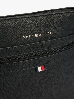 black essential crossover bag for men tommy hilfiger