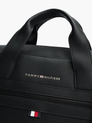 black essential laptop bag for men tommy hilfiger