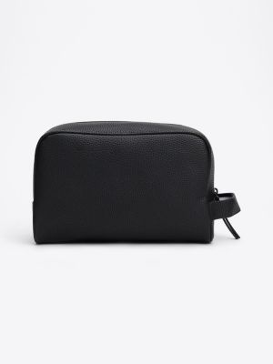 pochette toilette essential nero da uomini tommy hilfiger