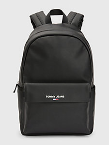 black essential laptop sleeve backpack for men tommy jeans