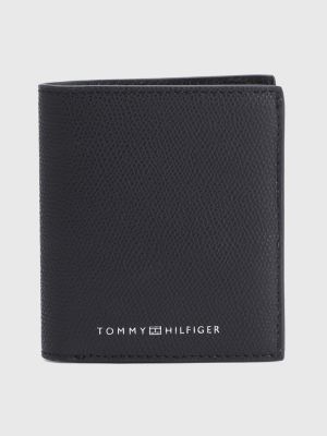 TH Business Leather Trifold Wallet BLACK Tommy Hilfiger