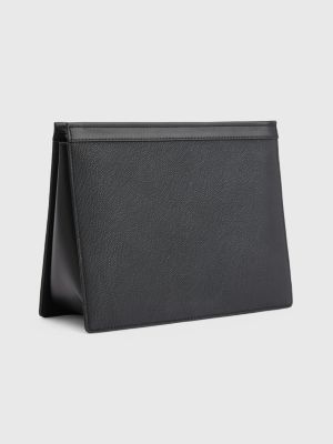 TH Business Leather Washbag | BLACK | Tommy Hilfiger