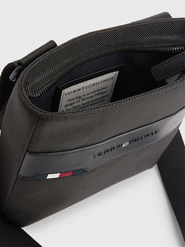 black 1985 collection small crossover bag for men tommy hilfiger