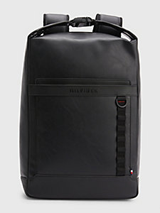 black compact backpack for men tommy hilfiger