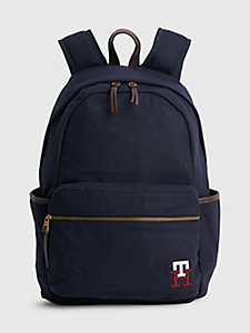 blue prep th monogram backpack for men tommy hilfiger
