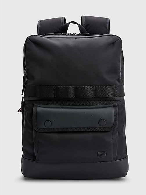 black th city backpack for men tommy hilfiger