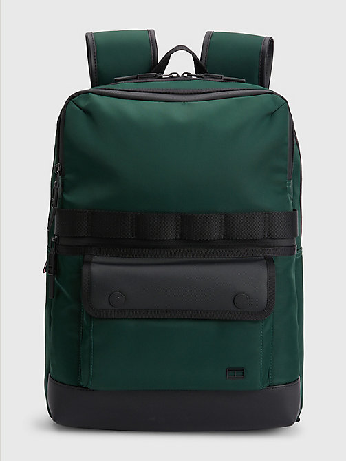 green th city backpack for men tommy hilfiger