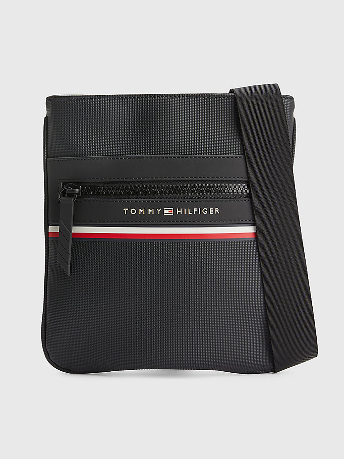 black small crossover bag for men tommy hilfiger