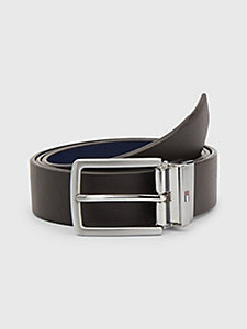 brown denton reversible leather belt for men tommy hilfiger