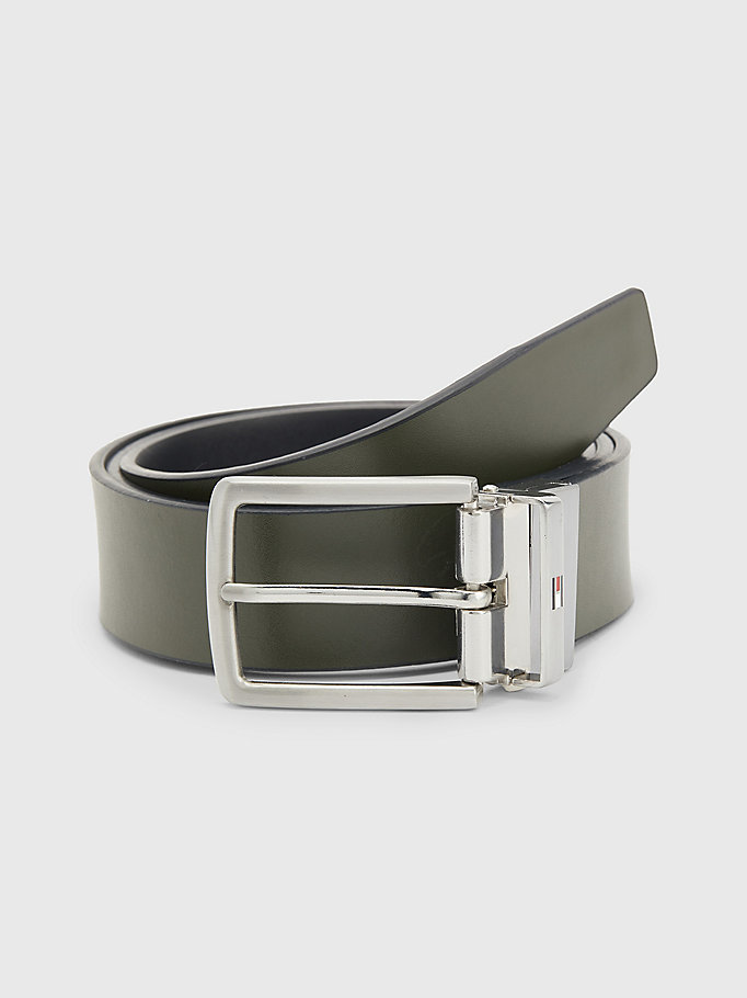 blue denton reversible leather belt for men tommy hilfiger