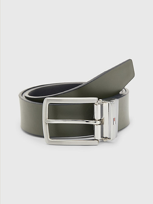 Durable Brushed Silver Buckle Belt Urban London Men's Leather Belt 