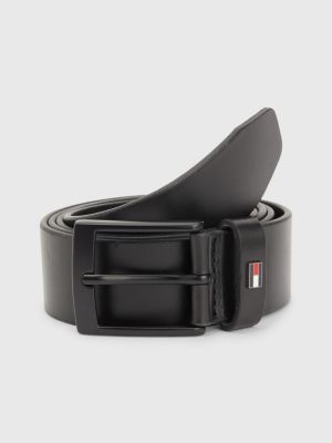 Adan Textured Leather Belt | BLACK | Tommy Hilfiger