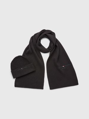 Coffret Cadeau Bonnet Et écharpe Karl Lagerfeld Jeans Pour Femme - Noir - Taille Unique - Style Urbain Et Tendance