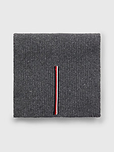 grey 1985 collection knit scarf for men tommy hilfiger
