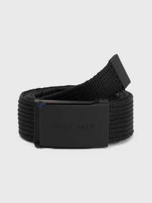 Essential bing Slide Buckle Belt BLACK Tommy Hilfiger