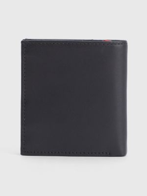 Trifold Leather Signature Wallet BLACK Tommy Hilfiger