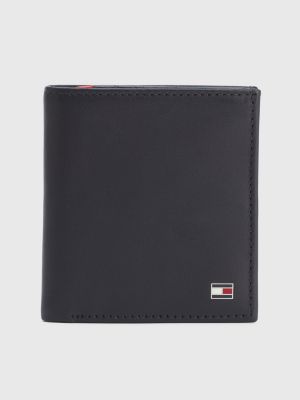 Trifold Leather Signature Wallet BLACK Tommy Hilfiger
