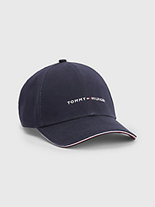 blau cap mit logo und branding-details für herren - tommy hilfiger