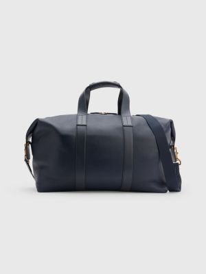 Premium Leather Duffel Bag BLUE | Tommy Hilfiger