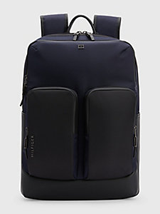 blue th city commuter tech backpack for men tommy hilfiger