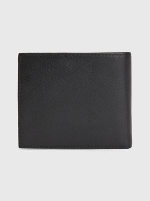Premium Leather Bifold Wallet BLACK Tommy Hilfiger