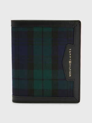 Black Watch Tartan Passport Case BLUE Tommy Hilfiger