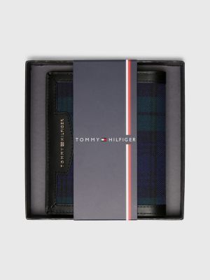 Black Watch Tartan Passport Case BLUE Tommy Hilfiger