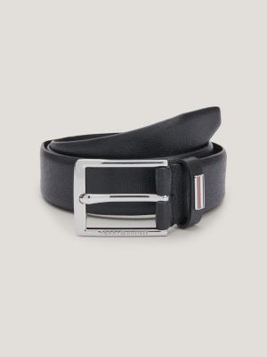 Bedelen Verslaving Gespecificeerd TH Business leren riem | ZWART | Tommy Hilfiger