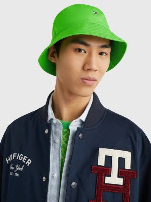 Flag Embroidery Bucket Hat GREEN Tommy Hilfiger