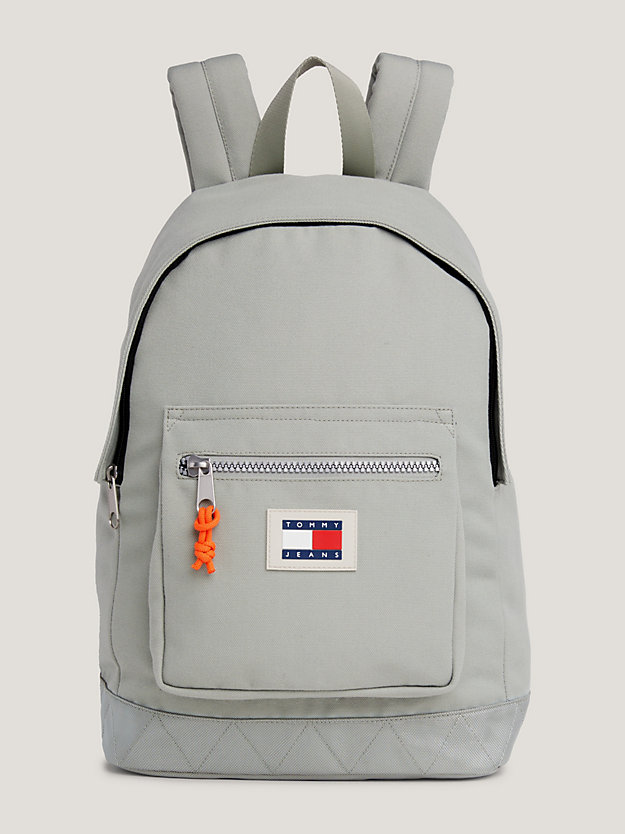 FADED WILLOW Colour-Blocked Badge Backpack for men TOMMY JEANS