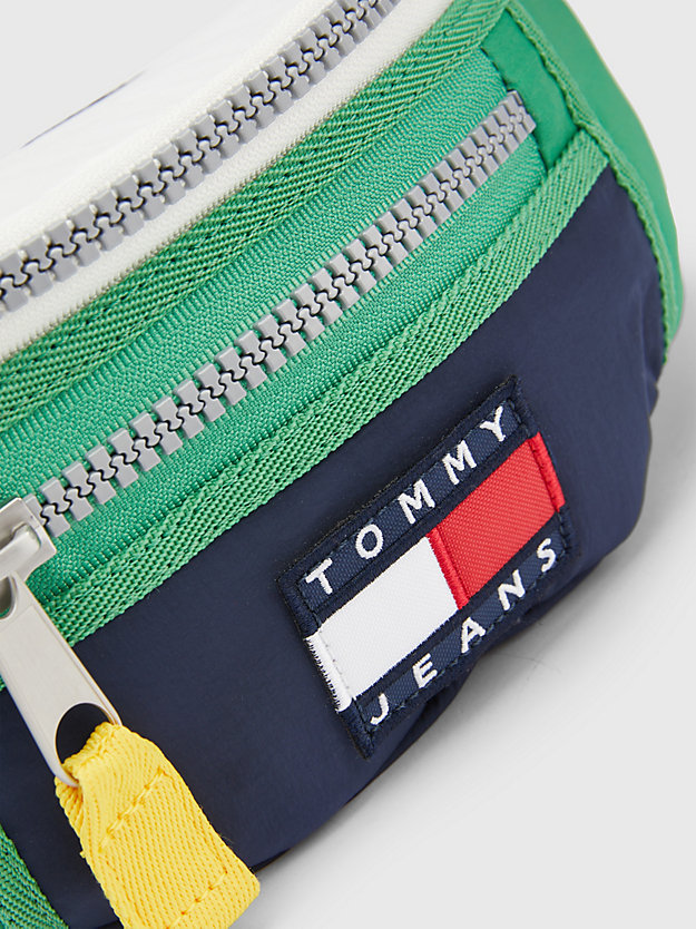 TWILIGHT NAVY CB Heritage Badge Nylon Bum Bag for men TOMMY JEANS
