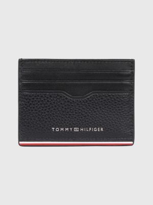 Signature Finish Card Holder BLACK Tommy Hilfiger