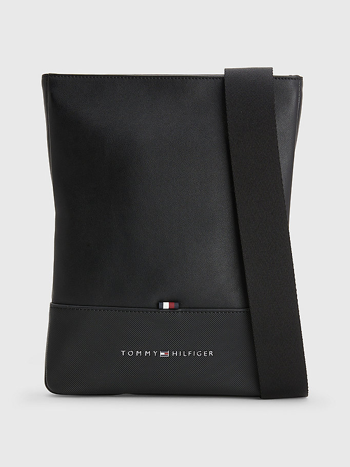 disguise lead purity Essential Logo Crossover Bag | BLACK | Tommy Hilfiger