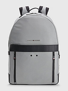 grey 1985 collection elevated nylon backpack for men tommy hilfiger