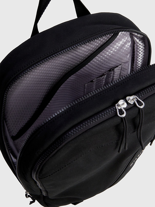 black mesh pocket bananatex backpack for men tommy hilfiger