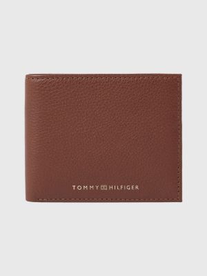 underkjole detekterbare Implement Premium Leather Small Credit Card Wallet | BROWN | Tommy Hilfiger