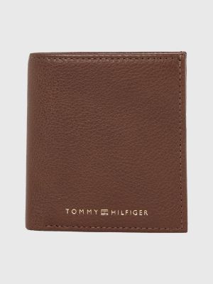 Premium Leather Trifold Wallet | BROWN | Tommy Hilfiger