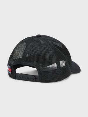 Heritage Trucker Mesh Baseball Cap BLACK Tommy Hilfiger
