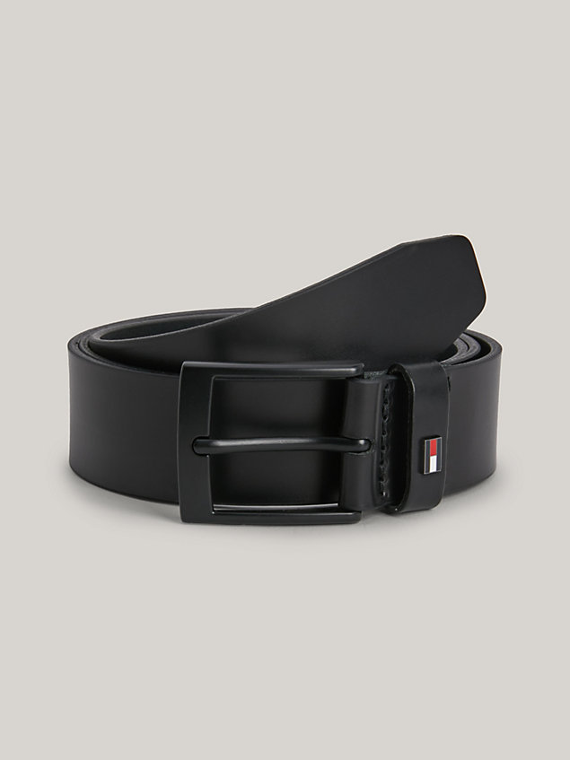 black adan leather belt gift for men tommy hilfiger