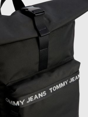 Essential Recycled RollTop Backpack BLACK Tommy Hilfiger