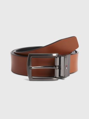 Denton Reversible Leather Belt BLACK Tommy Hilfiger