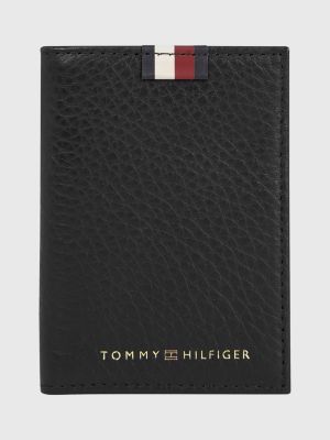Premium Leather Bifold Wallet BLACK Tommy Hilfiger