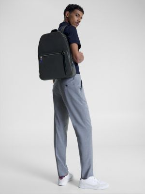 TH Leather Backpack | BLACK Tommy Hilfiger