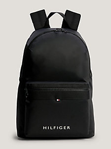 black textile logo backpack for men tommy hilfiger