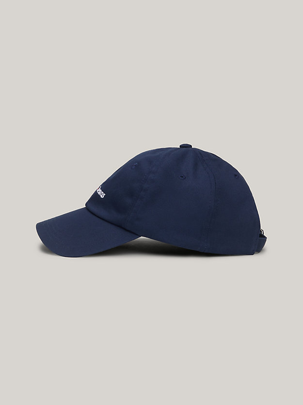 Organic Cotton Logo Baseball Cap | Blue | Tommy Hilfiger